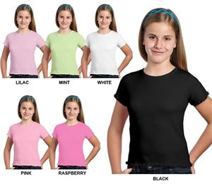LAT Sportswear Girls Baby Rib Tiny Tees