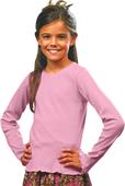 LAT Sportswear Girls Baby Rib Long Sleeve Tiny Tee LAT Sportswear Girls Baby Rib Long Sleeve Tiny Tee