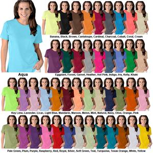 LAT Sportswear Ladies Jersey Scoop Neck T-Shirt