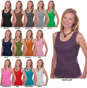 LAT Sportswear Ladies 2x1 Rib Tank