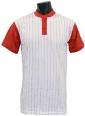 Champro 2 Button Pinstriped Baseball Jersey C/O