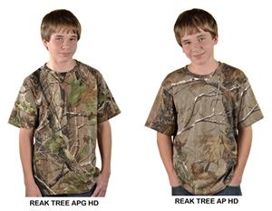 LAT Sportswear Youth Realtree Camo T-Shirt