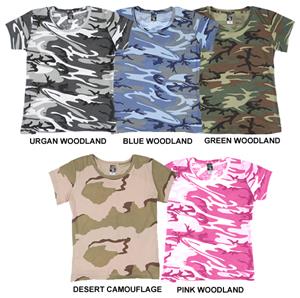 LAT Sportswear Ladies Camo T-Shirt