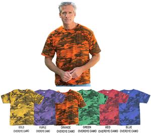 LAT Sportswear Adult Camo Overdye T-Shirt