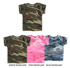 LAT Sportswear Infant Camo Lap Shoulder T-Shirt