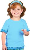 LAT Sportswear Toddler Double Ruffle Tee