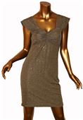 ICU Collection Womens Gathered Knit Dress