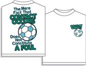Contact Occurs soccer tshirt Contact Occurs soccer tshirt