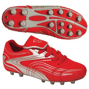 Vizari "Striker FG" Youth Red/Silver Soccer Cleats