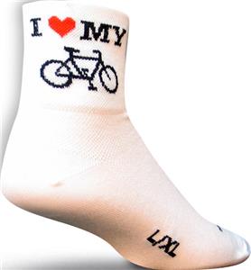 Sockguy Classic Heart My Bike Socks