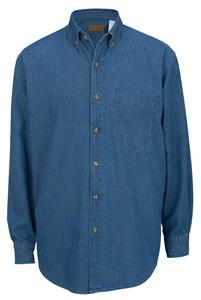 Edwards Mens Mid-Weight Denim Long Sleeve Shirt