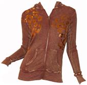 T Party Mineral Washed Cheetah Hoodie Jacket