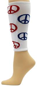 Red Lion Peace Sign Shin Guard Sleeves