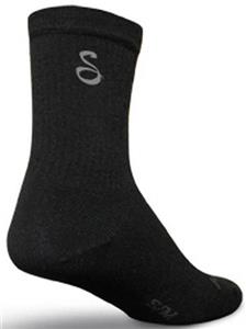 Sockguy Tall Black Wool Socks