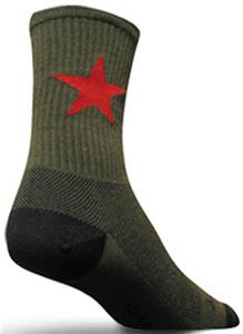 Sockguy Red Star Wool Socks