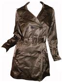 Day and Night Brown Trench Coat with Belted Waist