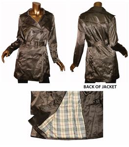Day and Night Brown Trench Coat with Belted Waist