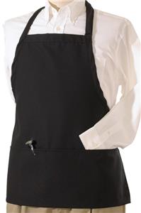 Edwards Bib Apron with Three Pockets