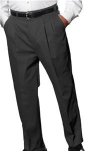Edwards Mens Lightweight Pleated Poly/Wool Pants