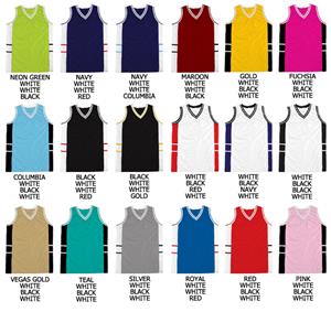 Basketball Pro Weight Side Panel Piping Jerseys