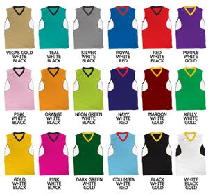 Basketball Speed Series Textured Mesh Vneck Jersey