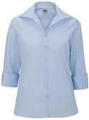 Edwards Womens Casual Poplin 3/4 Sleeve Blouse Edwards Womens Casual Poplin 3/4 Sleeve Blouse