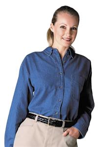 Edwards Women Heavy Weight Denim Long Sleeve Shirt