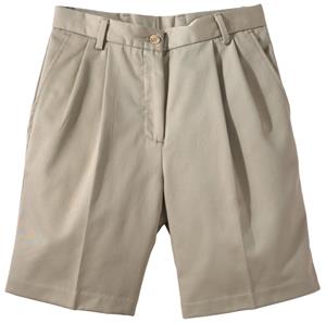 pleated front shorts