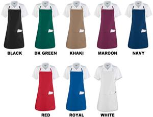Augusta Apron W/Adjustable Neck Loop & Waist Ties