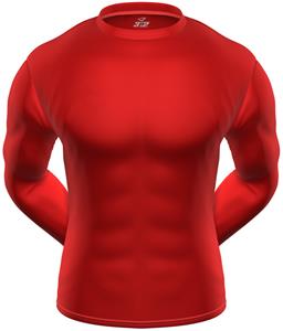 KZONE Cool Long Sleeve Shirt Tight Fit Red