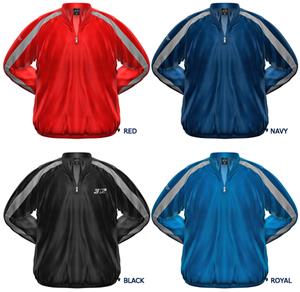 3n2 Rain Pullover Nylon Shell Jacket Black