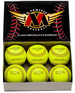 M Powered 777 Optic Yellow Softball (Dozen)