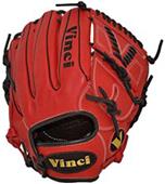 Vinci 11.75 Red Infield 2-Piece Web Baseball Glove