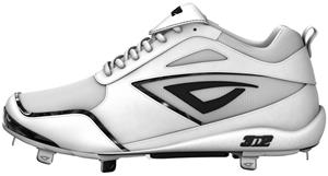 3n2 Womens Rally Fastpitch Metal Cleats White