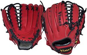 Vinci 12.75" Red Fielders Baseball Glove