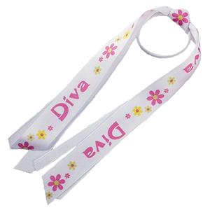 Red Lion Diva Pattern Ribbon Ponytail Streamers