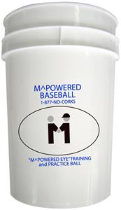 M Powered Ball Bucket w/Padded Lid Seat