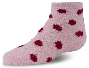 World's Softest Youth Cozy Spa Quarter Dot Socks