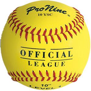 Pro Nine Official League Yellow Softballs (DZ)