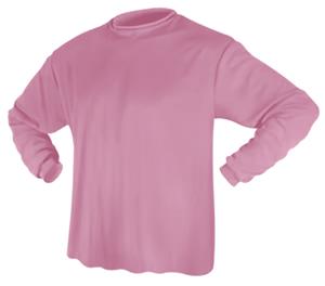 Game Gear LS Solid Pink Performance Tech Shirts