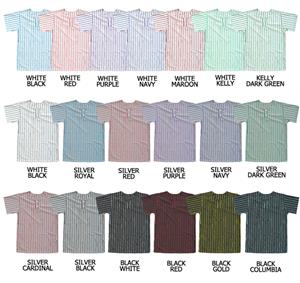 Baseball 2 Button Pinstripe Placket w/Sleeves