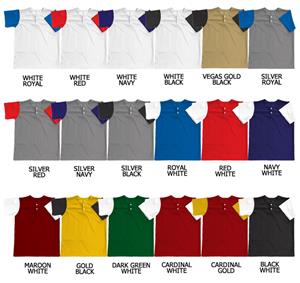Baseball Cool Mesh Placket w/Contrasting Sleeves