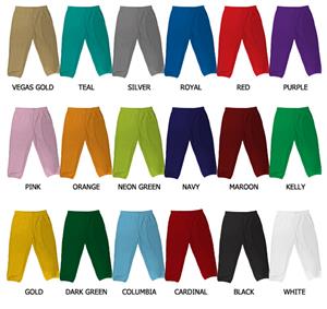 Baseball/Softball Double Knit Poly Pull Up Pants