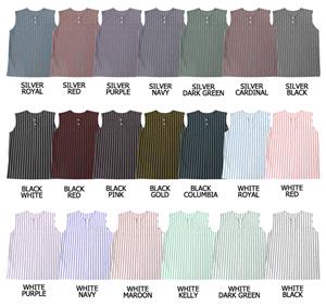 Softball 2 Button Sleeveless Placket w/Pinstripes