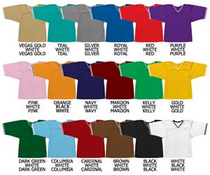 Football Dazzle Cloth/Textured Mesh Stripe Neck