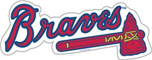 MLB Atlanta Braves 12" Die Cut Car Magnets