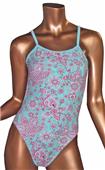 Adoretex Womens Cashu Aqua Print Swimsuit