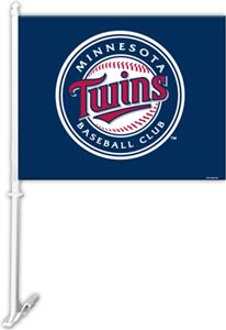 MLB Minnesota Twins 2-Sided 11" x 14" Car Flag