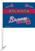 MLB Atlanta Braves 2-Sided 11" x 14" Car Flag