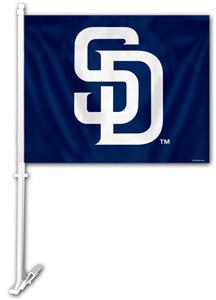 MLB San Diego Padres 2-Sided 11" x 14" Car Flag